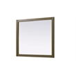 Elegant Kitchen and Bath Noah Rectangle Wood Mirror 42 X 36 in Hazel Oak
