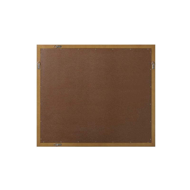 Elegant Kitchen and Bath Noah Rectangle Wood Mirror 42 X 36 in Hazel Oak