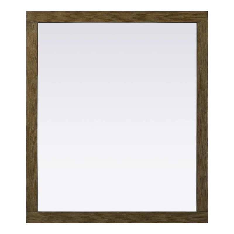 Elegant Kitchen and Bath Noah Rectangle Wood Mirror 42 X 36 in Hazel Oak