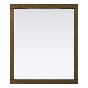 Elegant Kitchen and Bath Noah Rectangle Wood Mirror 42 X 36 in Hazel Oak