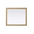 Elegant Kitchen and Bath Noah Rectangle Wood Mirror 42 X 36 in Linen Oak