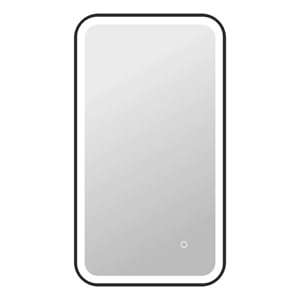 Elegant Kitchen and Bath 36&quot Rectangle Led Front & Backlit Wall Mirror in Black