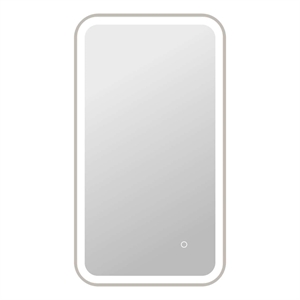 Elegant Kitchen and Bath 36&quot Rectangle Led Front & Backlit Wall Mirror in Silver