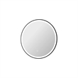 Elegant Kitchen and Bath 28 Round Led Front and Backlit Wall Mirror in Black