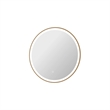 Elegant Kitchen and Bath 28 Round Led Front & Backlit Wall Mirror in Satin Gold