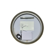 Elegant Kitchen and Bath 28 Round Led Front & Backlit Wall Mirror in Satin Gold