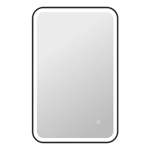 Elegant Kitchen and Bath 36&quot Rectangle Led Front & Backlit Wall Mirror in Black