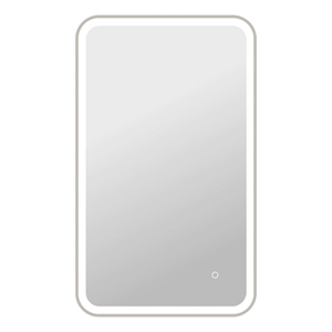 Elegant Kitchen and Bath 40&quot Rectangle Led Front & Backlit Wall Mirror in Silver