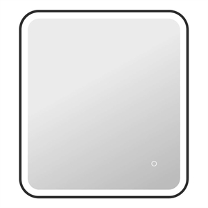 Elegant Kitchen and Bath 30&quot Rectangle Led Front & Backlit Wall Mirror in Black