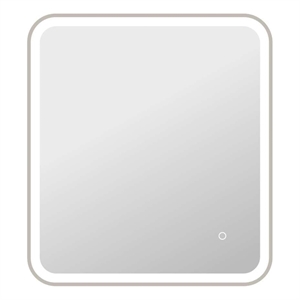 Elegant Kitchen and Bath 30&quot Rectangle Led Front & Backlit Wall Mirror in Silver