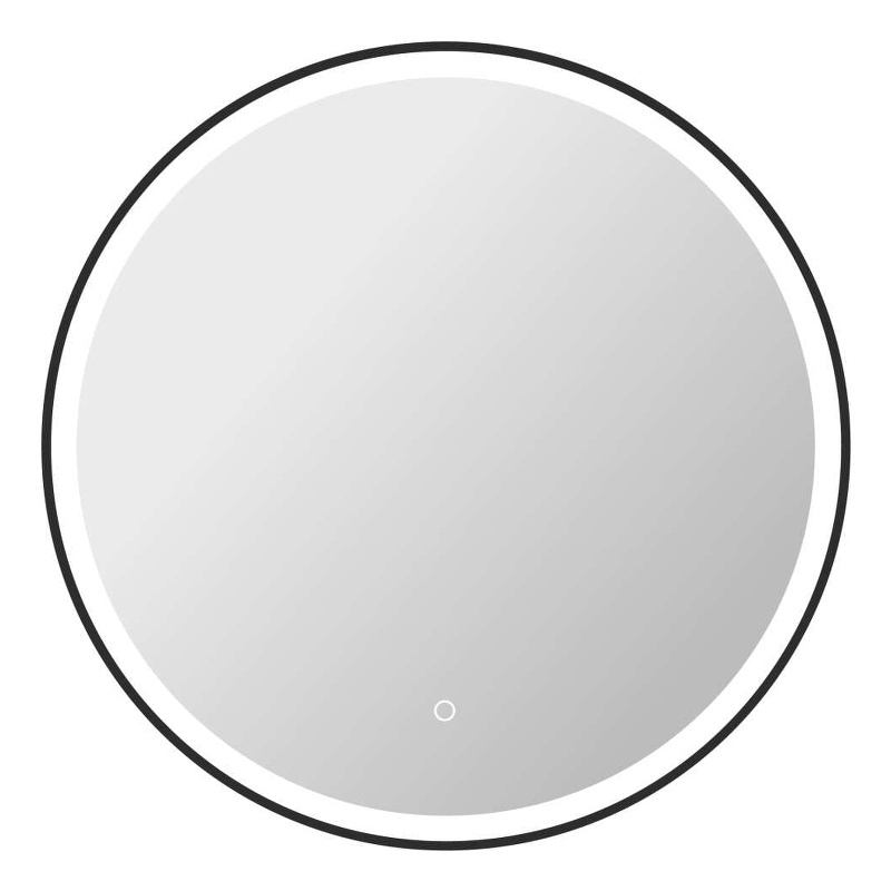 Elegant Kitchen and Bath 32 Round Led Front and Backlit Wall Mirror in Black