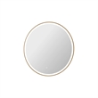 Elegant Kitchen and Bath 36 Round Led Front & Backlit Wall Mirror in Satin Gold