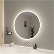 Elegant Kitchen and Bath 36 Round Led Front and Backlit Wall Mirror in Silver
