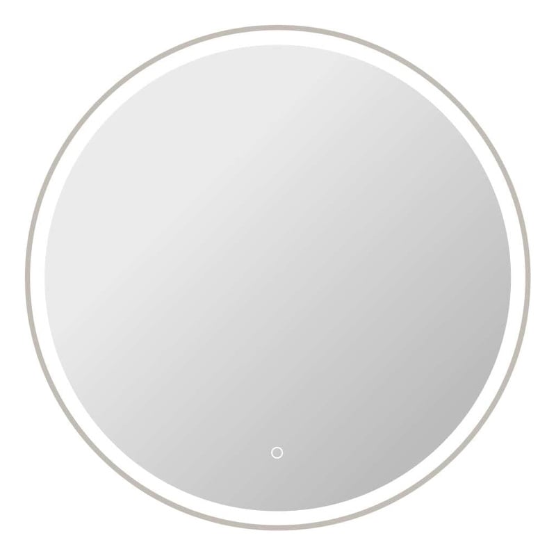 Elegant Kitchen and Bath 36 Round Led Front and Backlit Wall Mirror in Silver