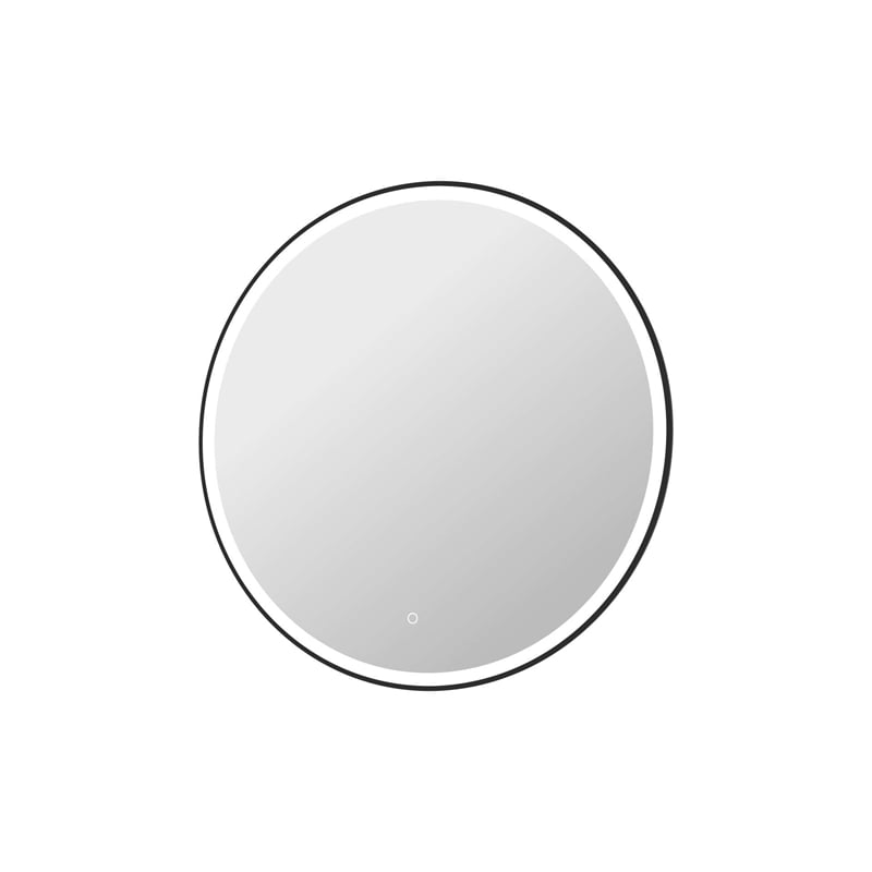 Elegant Kitchen and Bath 39 Round Led Front and Backlit Wall Mirror in Black