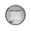 Elegant Kitchen and Bath 39 Round Led Front and Backlit Wall Mirror in Black