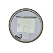 Elegant Kitchen and Bath 39 Round Led Front & Backlit Wall Mirror in Satin Gold
