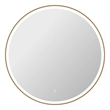 Elegant Kitchen and Bath 39 Round Led Front & Backlit Wall Mirror in Satin Gold