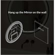 Elegant Kitchen and Bath 42 Round Led Front and Backlit Wall Mirror in Black