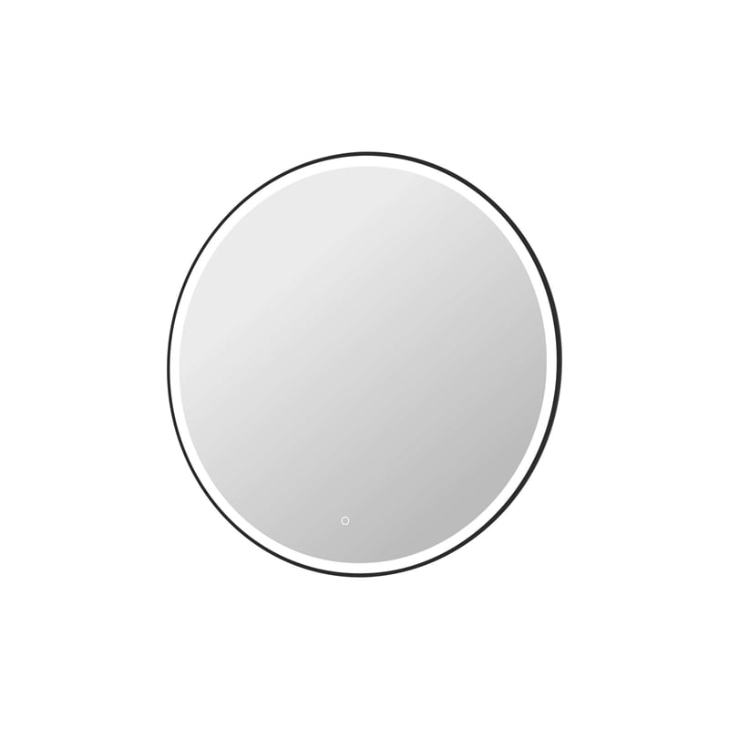 Elegant Kitchen and Bath 42 Round Led Front and Backlit Wall Mirror in Black