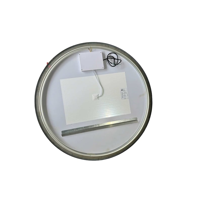 Elegant Kitchen and Bath 42 Round Led Front and Backlit Wall Mirror in Black