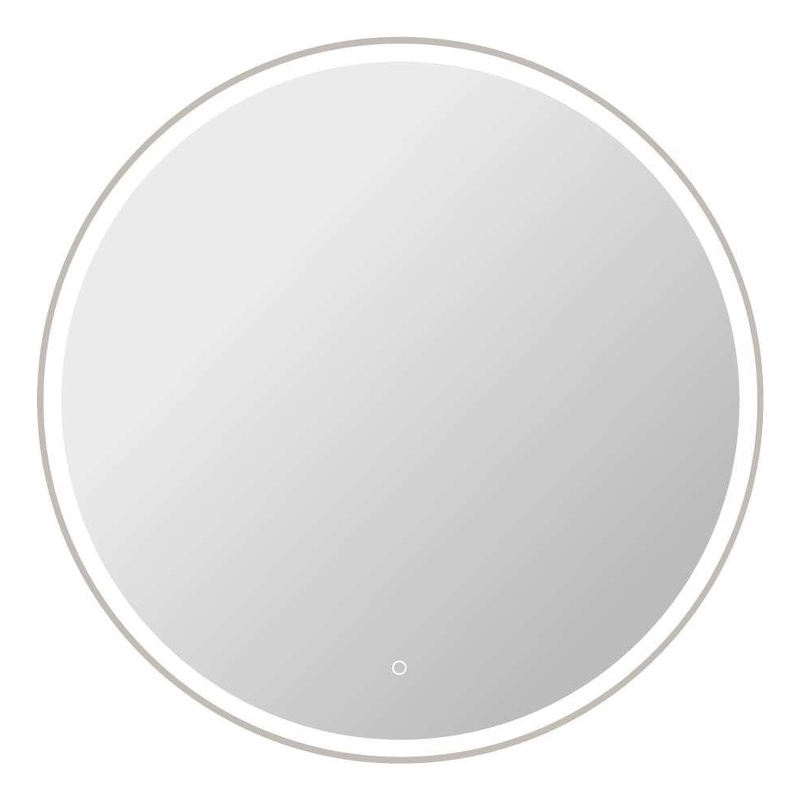 Elegant Kitchen and Bath 42 Round Led Front and Backlit Wall Mirror in Silver