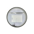 Elegant Kitchen and Bath 45 Round Led Front and Backlit Wall Mirror in Black