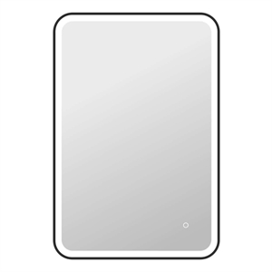 Elegant Kitchen and Bath 40&quot Rectangle Led Front & Backlit Wall Mirror in Black