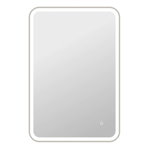 Elegant Kitchen and Bath 40&quot Rectangle Led Front & Backlit Wall Mirror in Silver