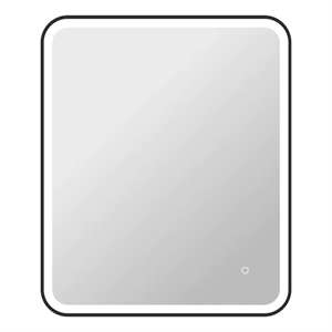 Elegant Kitchen and Bath 36&quot Rectangle Led Front & Backlit Wall Mirror in Black