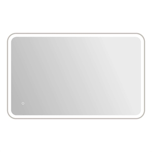 Elegant Kitchen and Bath 48&quot Rectangle Led Front & Backlit Wall Mirror in Silver