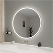 Elegant Kitchen and Bath 45 Round Led Front & Backlit Wall Mirror in Satin Gold