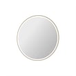 Elegant Kitchen and Bath 45 Round Led Front & Backlit Wall Mirror in Satin Gold