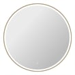 Elegant Kitchen and Bath 45 Round Led Front & Backlit Wall Mirror in Satin Gold