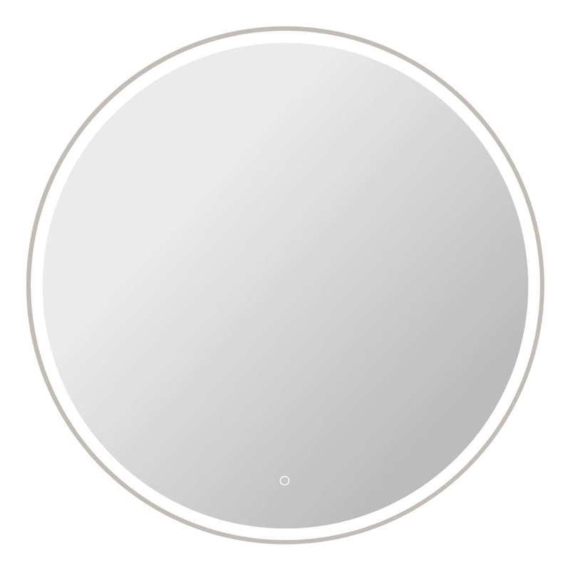 Elegant Kitchen and Bath 45 Round Led Front and Backlit Wall Mirror in Silver