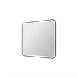 Elegant Kitchen and Bath 33 Round Led Front and Backlit Wall Mirror in Black