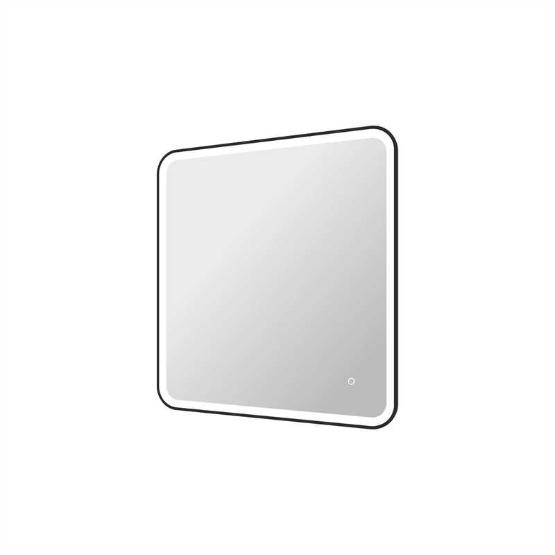 Elegant Kitchen and Bath 36 Round Led Front and Backlit Wall Mirror in Black