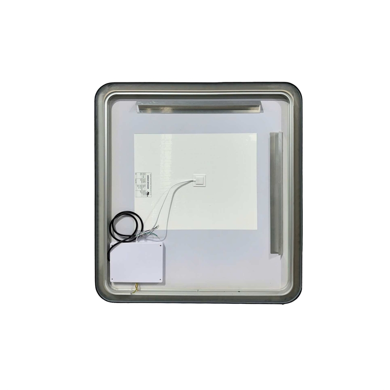 Elegant Kitchen and Bath 36 Round Led Front and Backlit Wall Mirror in Black