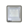Elegant Kitchen and Bath 36 Round Led Front & Backlit Wall Mirror in Satin Gold