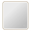 Elegant Kitchen and Bath 36 Round Led Front & Backlit Wall Mirror in Satin Gold