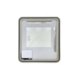 Elegant Kitchen and Bath 36 Round Led Front and Backlit Wall Mirror in Silver