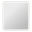 Elegant Kitchen and Bath 36 Round Led Front and Backlit Wall Mirror in Silver