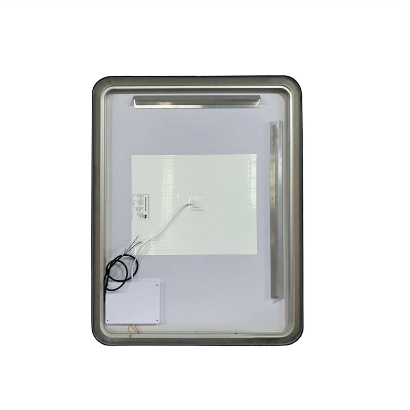 Elegant Kitchen and Bath 42 Round Led Front and Backlit Wall Mirror in Black
