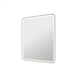 Elegant Kitchen and Bath 42 Round Led Front & Backlit Wall Mirror in Satin Gold