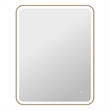 Elegant Kitchen and Bath 42 Round Led Front & Backlit Wall Mirror in Satin Gold