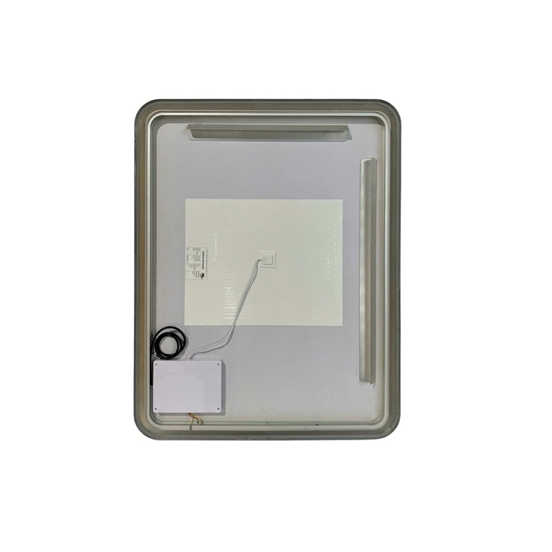 Elegant Kitchen and Bath 42 Round Led Front and Backlit Wall Mirror in Silver