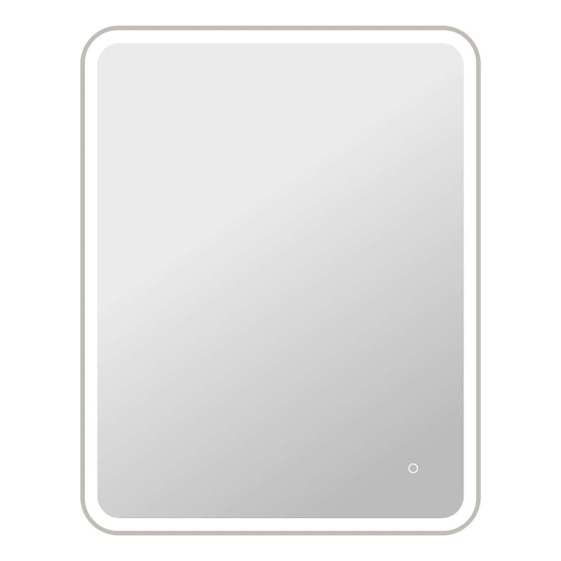 Elegant Kitchen and Bath 42 Round Led Front and Backlit Wall Mirror in Silver