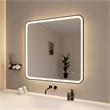 Elegant Kitchen and Bath 36 Round Led Front and Backlit Wall Mirror in Black