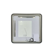Elegant Kitchen and Bath 36 Round Led Front and Backlit Wall Mirror in Black