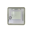Elegant Kitchen and Bath 36 Round Led Front & Backlit Wall Mirror in Satin Gold